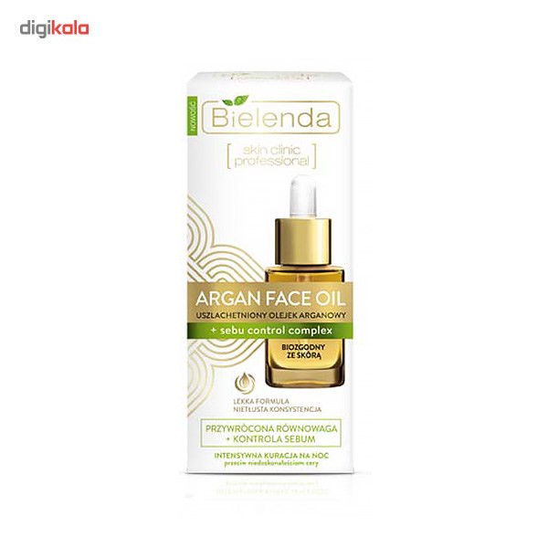 روغن صورت غنی شده بی یلندا سری Argan Face Oil حاوی Sebu Control Complex حجم 15 میلی لیتر