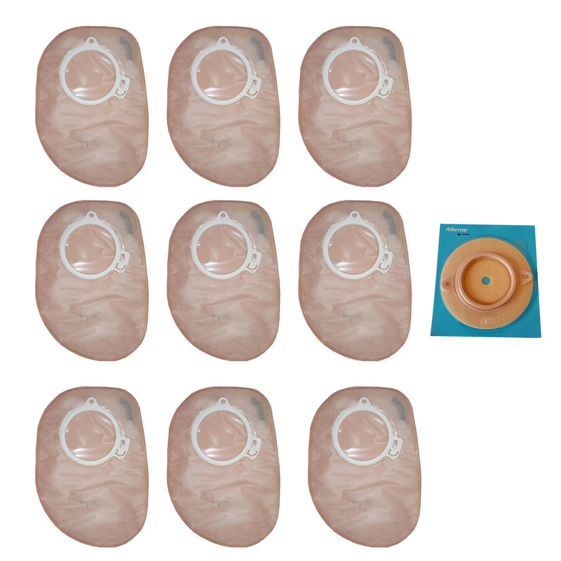 کیسه استومی کلوپلاست مدل 17652 بسته 9 عددی به همراه چسب کلوپلاست مدل sc