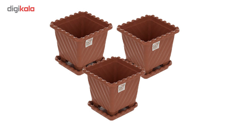 گلدان گل سنگ مدل 411 مجموعه سه عددی گلدان گل سنگ مدل 411 مجموعه سه عددی