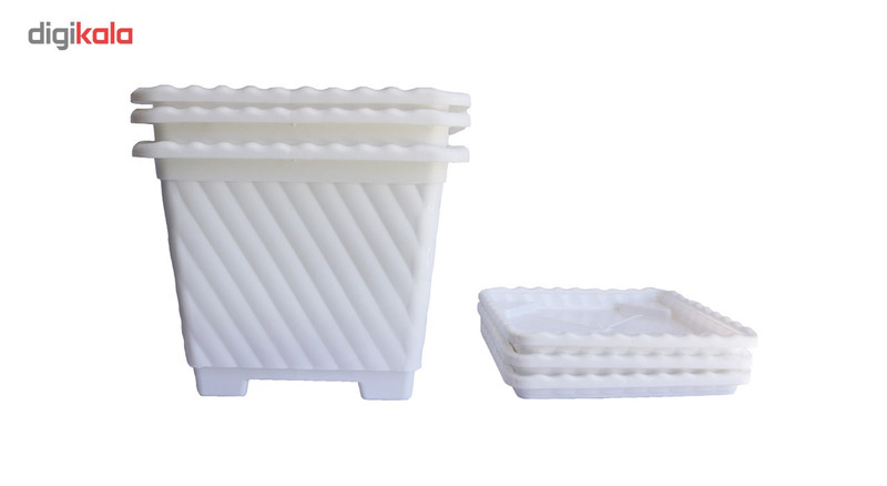 گلدان گل سنگ مدل 411 مجموعه سه عددی