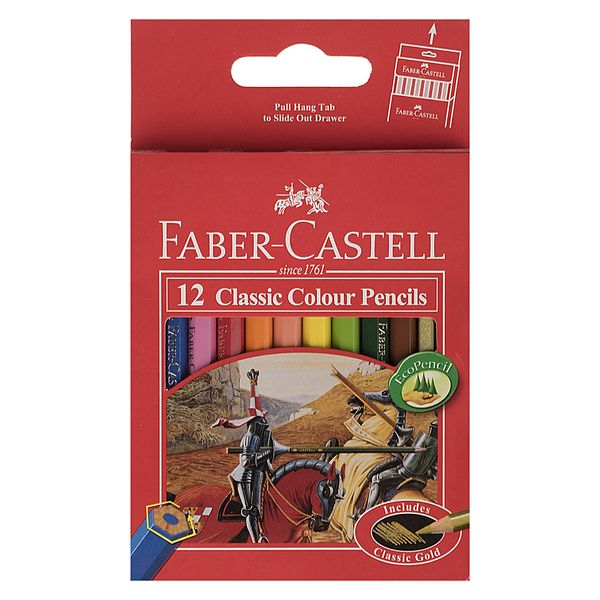 مداد رنگی 12 رنگ فابر-کاستل مدل Classic