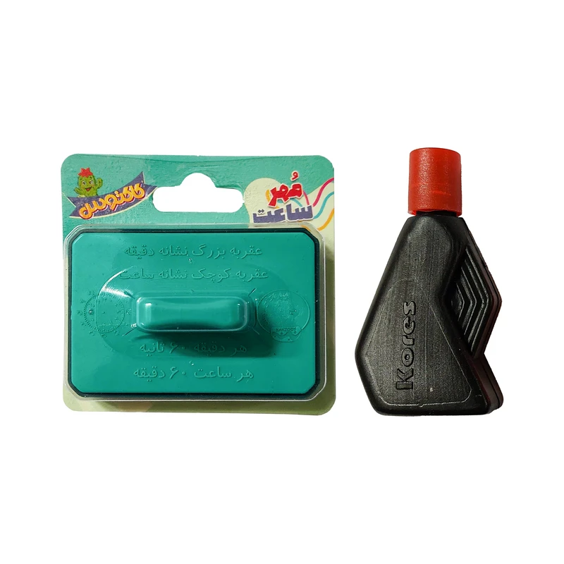 مهر طرح ساعت مدل آموزشی به همراه جوهر کوروش