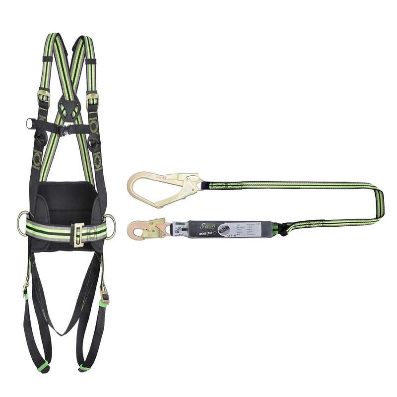 هارنس ایمنی کراتوس سیفتی مدل FA1020400 به همراه لنیارد مدل FA3030315