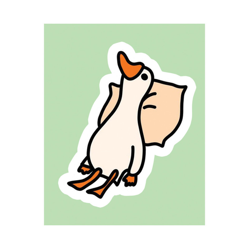 استیکر تزئینی موبایل و تبلت مدل اردک