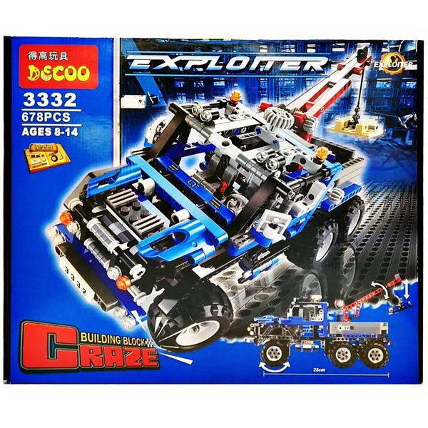 ساختنی دکو جیپ سری Building Block 3332 تعداد 678 تکه ساختنی دکو جیپ سری Building Block 3332 تعداد 678 تکه