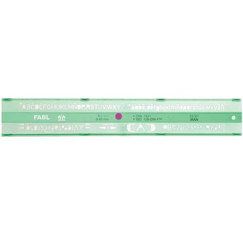 شابلون حروف و اعداد لاتین فابل کد FB425