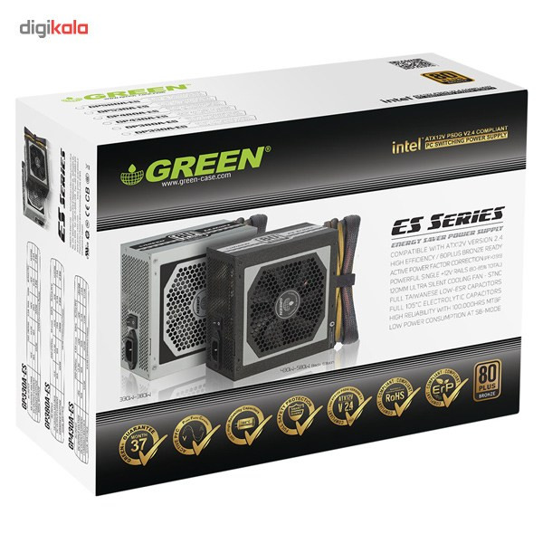منبع تغذیه کامپیوتر گرین مدل GP480A-ES