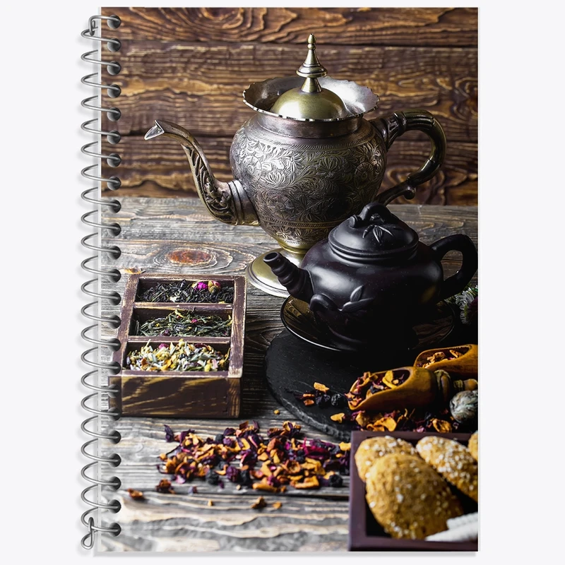 دفتر لغت 50 برگ خندالو طرح چای و دمنوش کد F1523