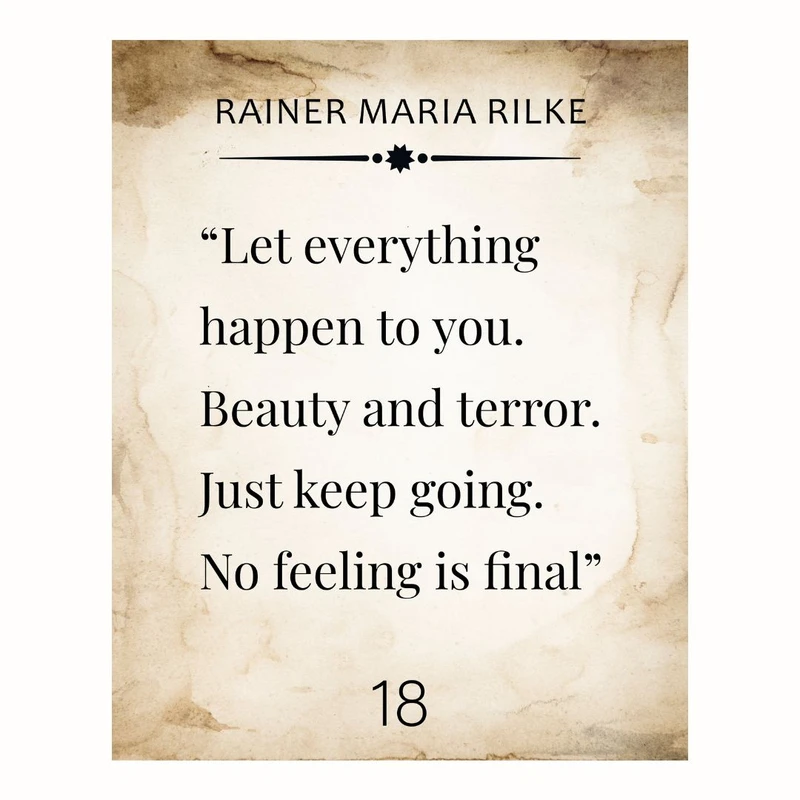 پوستر مدل راینر ماریا ریلکه -اجازه دهید همه چیز اتفاق بیفتد