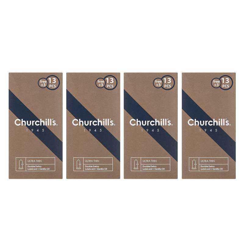 کاندوم چرچیلز مدل CHC_ulttrathin مجموعه 4 عددی