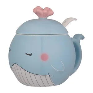 ماگ طرح درب دار مدل نهنگ