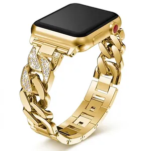Masir Luxury Diamond Stainless Strap suitable for Apple Watch Series 1/2/3/4/5/6/7/8/9/SE/ULTRA/ULTRA 2 42/44/45/49mm