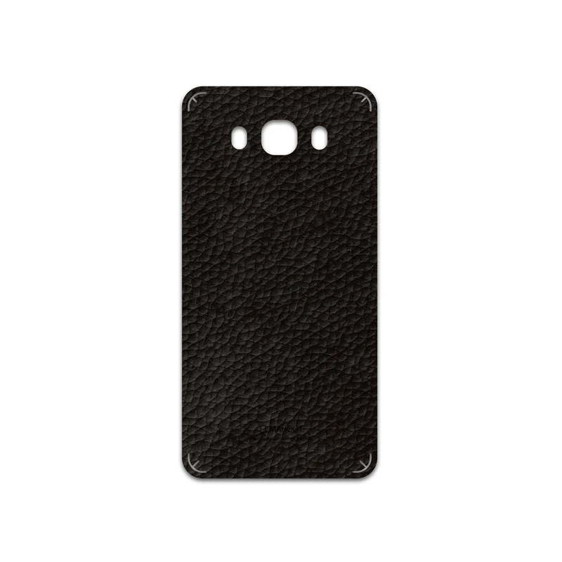 برچسب پوششی ماهوت مدل Dark-Brown-Leather مناسب برای گوشی موبایل سامسونگ Galaxy J7 2016