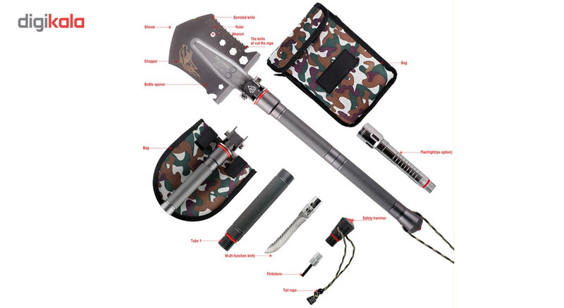 بیل فولادی تاکتیکال مدل 18 کاره