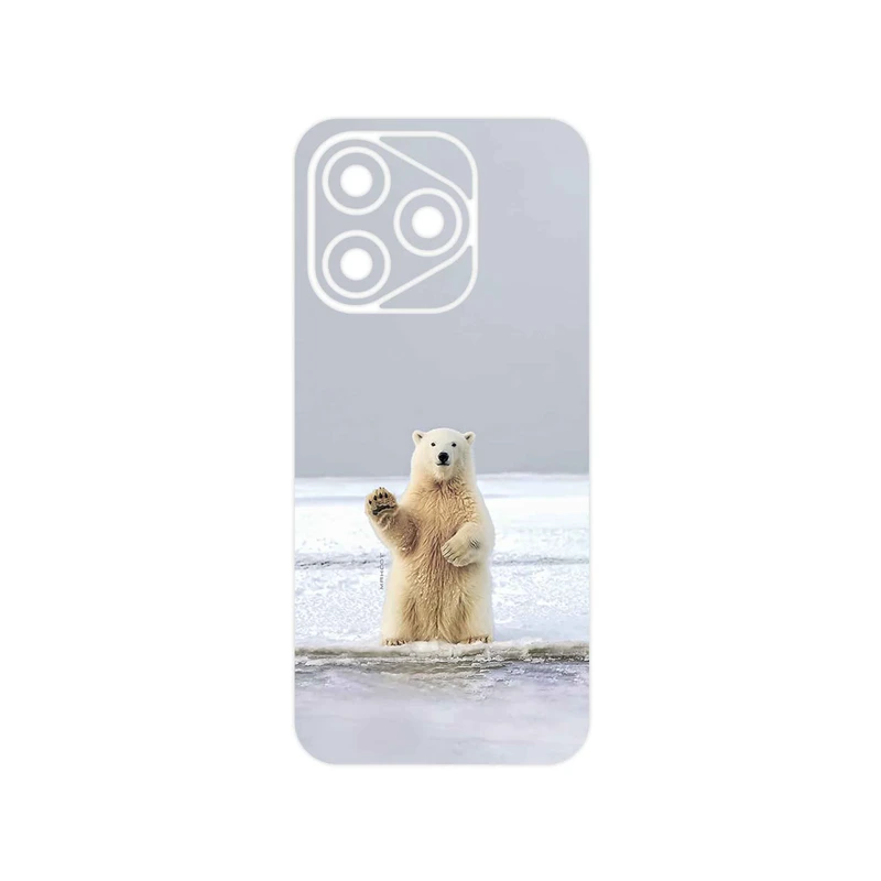 برچسب پوششی ماهوت مدل Polar_bear مناسب برای گوشی موبایل آنر 400 Lite