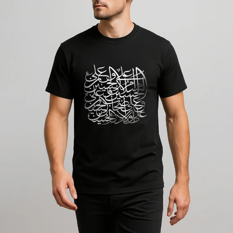 تی شرت آستین کوتاه مردانه مدل محرم مذهبی امام حسین 