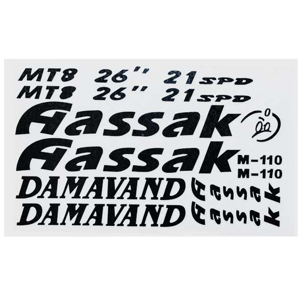 استیکر دوچرخه مدل aassak