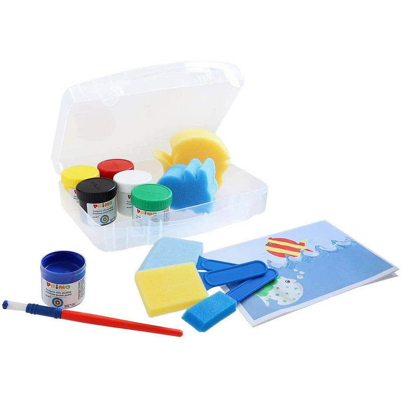 گواش پریمو مدل Tempera کد 164722 به همراه ابزار نقاشی مجموعه 16عددی