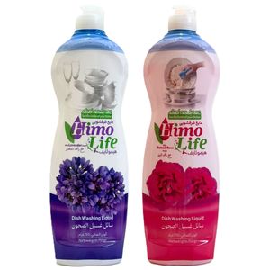 مایع ظرفشویی هیمولایف مدل flowers حجم 750 میلی لیتر مجموعه 2 عددی