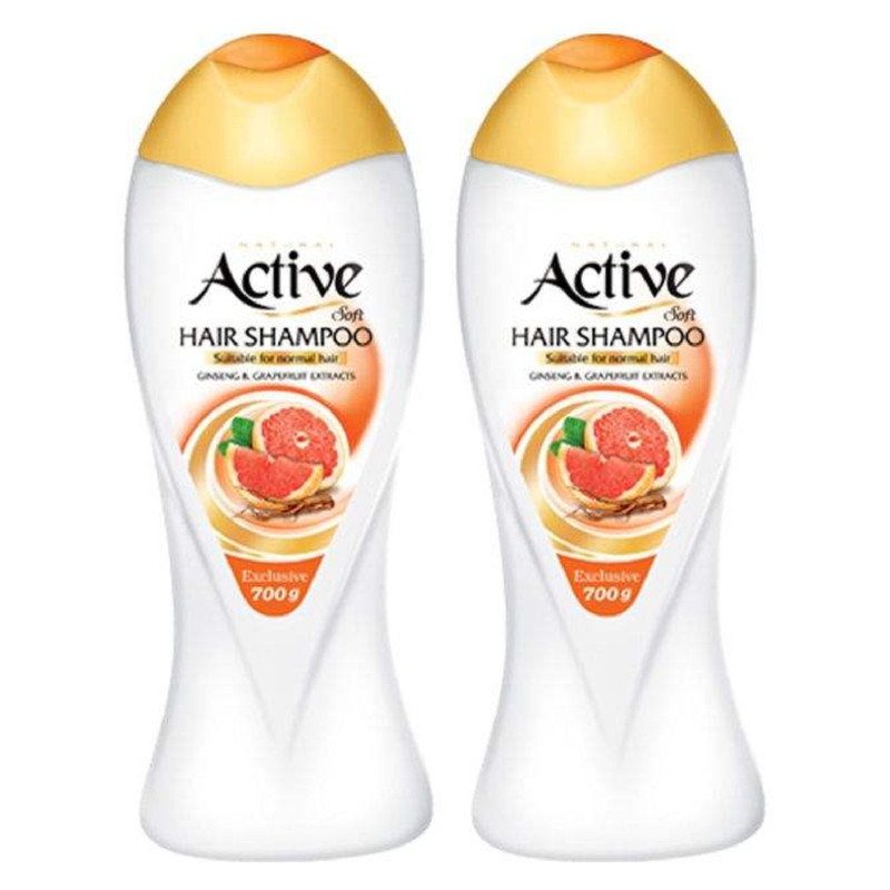 شامپو مو اکتیو مدل Extract حجم 400 میلی لیتر بسته 2 عددی