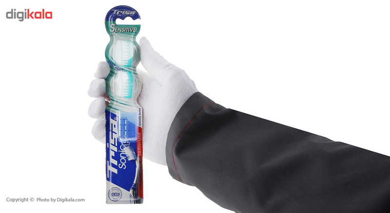 سری یدک مسواک برقی تریزا سری Sonic Power مدل Sensitive بسته 2 عددی به همراه درپوش