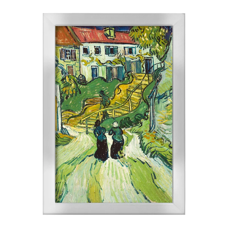 تابلو خندالو طرح راه پله در اوور ونسان ونگوگ (Van Gogh) کد 36826