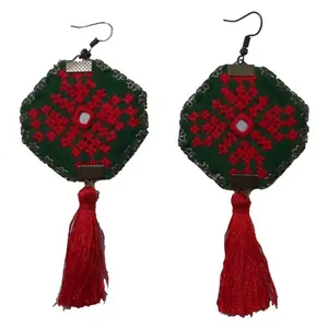 گوشواره سوزن دوزی کد B34