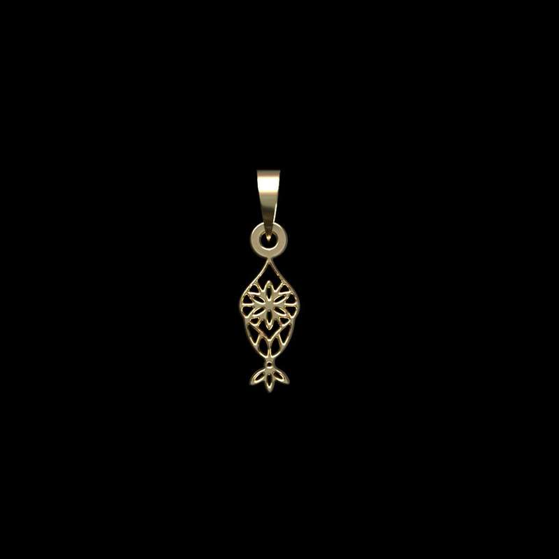 آویز گردنبند طلا 18 عیار زنانه مدوپد مدل هندسی کد PA1-10793