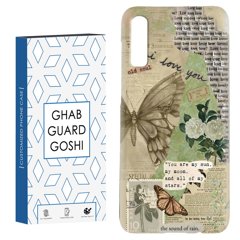 کاور قاب گارد گوشی طرح پروانه کد Dimo-162 مناسب برای گوشی موبایل سامسونگ Galaxy A70 / A70s