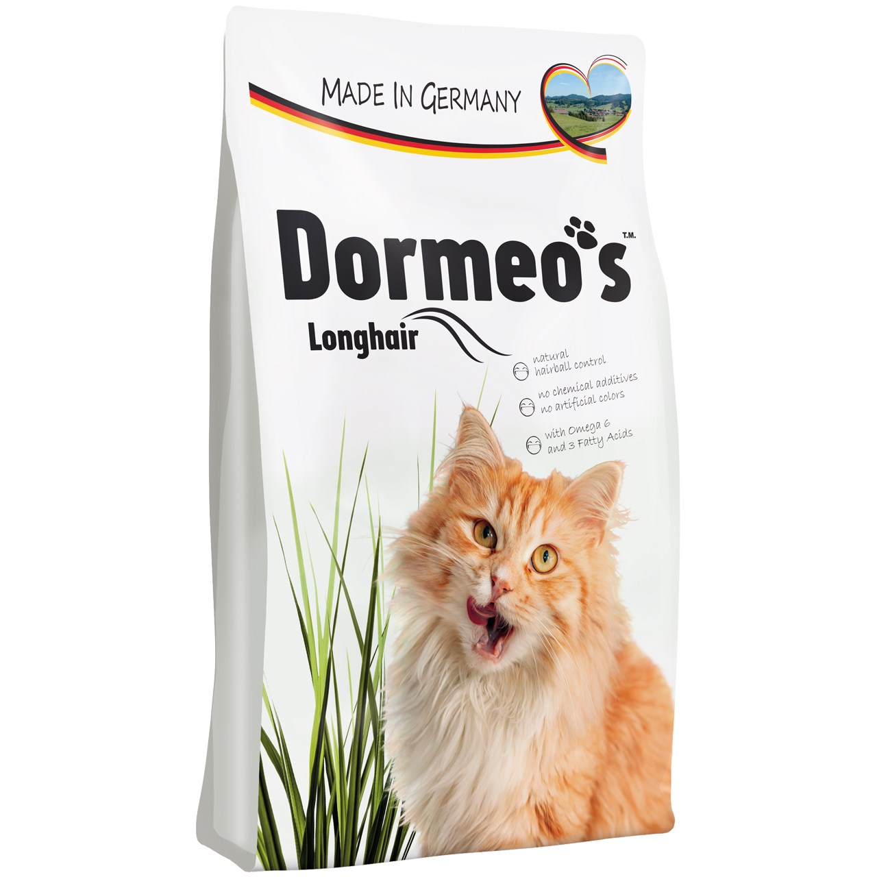 غذای خشک گربه هپی کت دورمیو مدل امگا 3 و 6 وزن 10 کیلوگرم