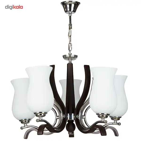 لوستر چشمه نور 5 شعله کد 828