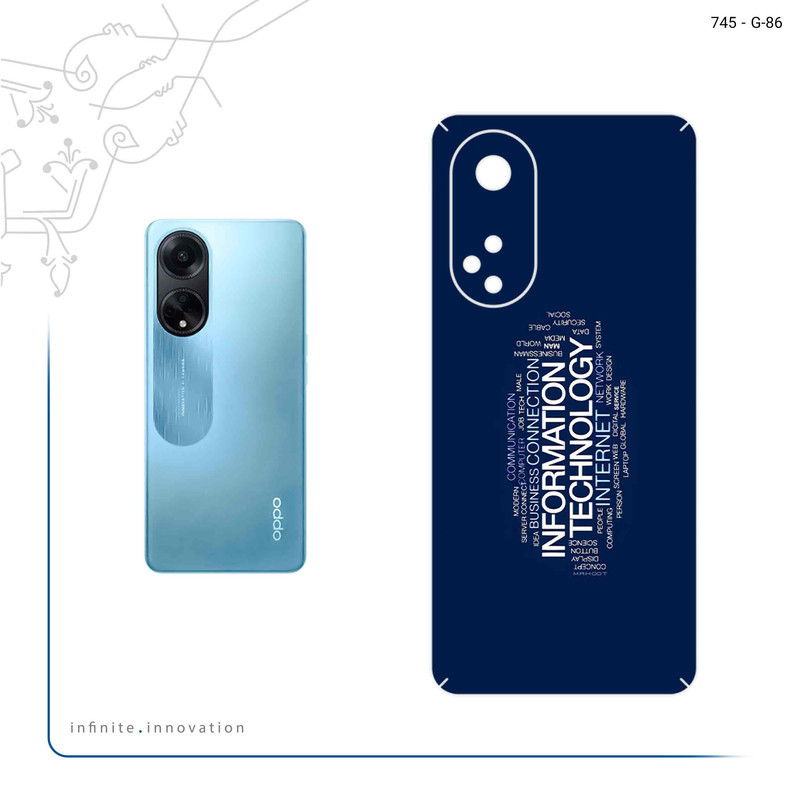 برچسب پوششی ماهوت مدل IT Science مناسب برای گوشی موبایل اپو A98