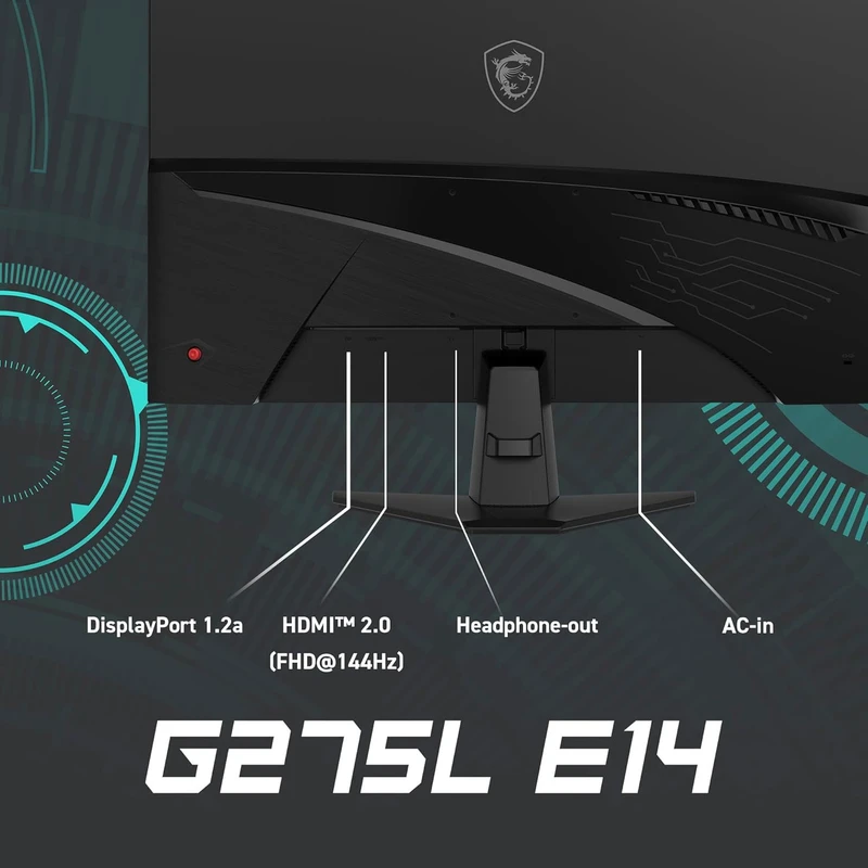عکس شماره 4 : مانیتور گیمینگ 27 اینچ ام اس آی مدل g275l e14