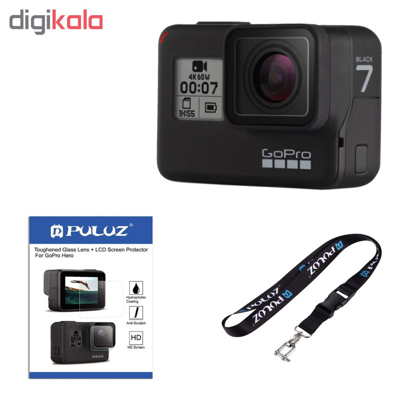 دوربین فیلم برداری ورزشی گوپرو مدل HERO7 Black Quick Stories به همراه لوازم جانبی پلوز