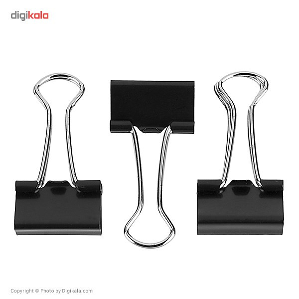 گیره کاغذ دلی مدل E38565 سایز 19 میلی متر بسته 12 عددی گیره کاغذ دلی مدل E38565 سایز 19 میلی متر بسته 12 عددی