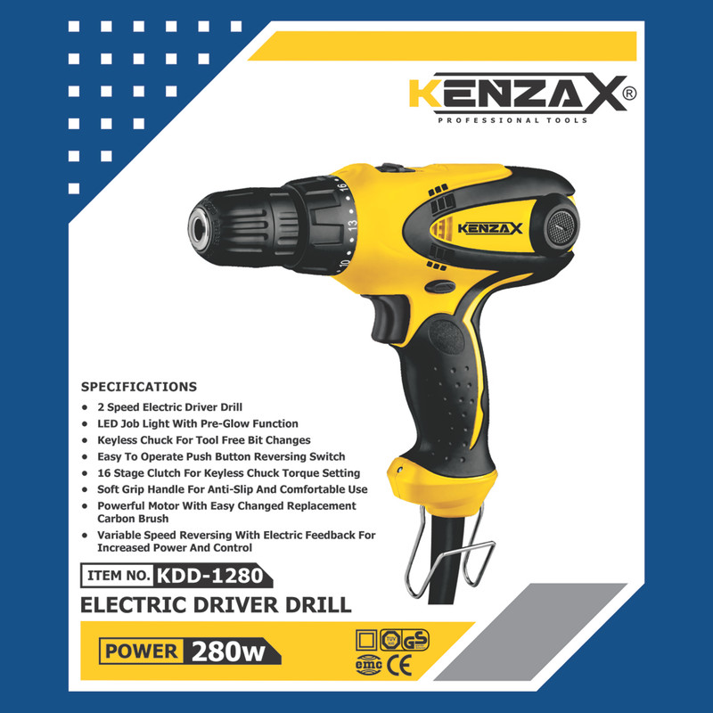 پیچ گوشتی برقی کنزاکس مدل KDD-1280 پیچ گوشتی برقی کنزاکس مدل KDD-1280