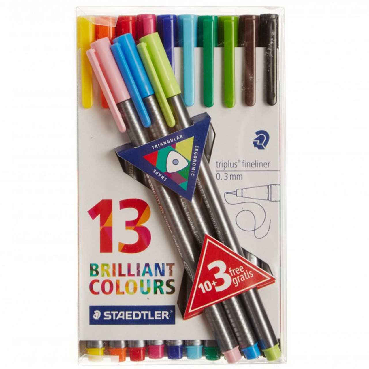 روان نویس 13 رنگ استدلر مدل Triplus Brilliant Colours روان نویس 13 رنگ استدلر مدل Triplus Brilliant Colours