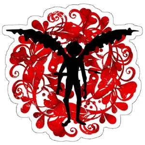 استیکر لپ تاپ مدل Black Clover Asta Liebe Demon Form