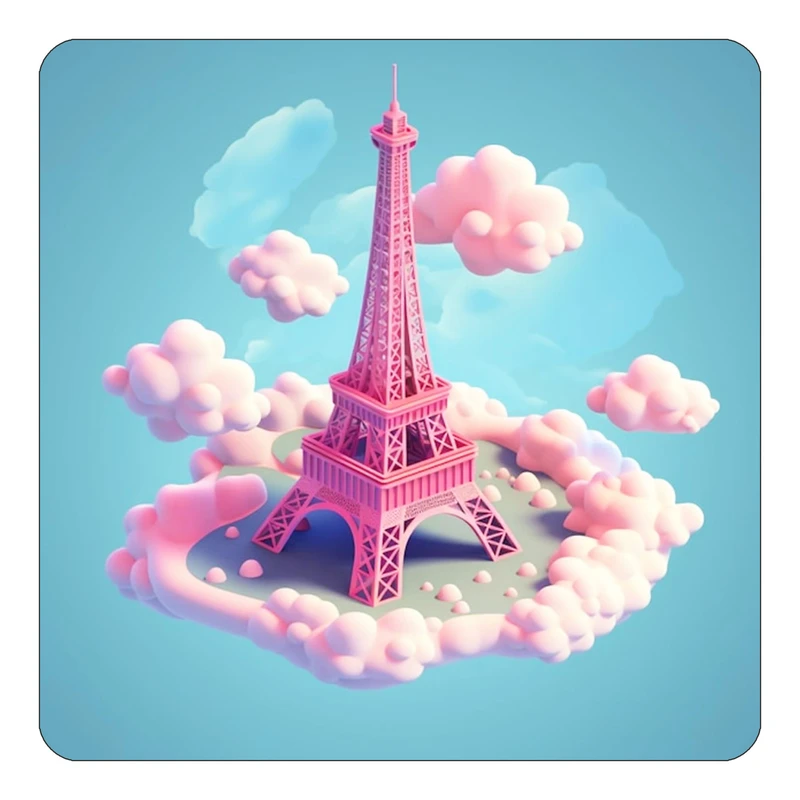 مگنت کاکتی طرح پاریس Paris مدل mp55233