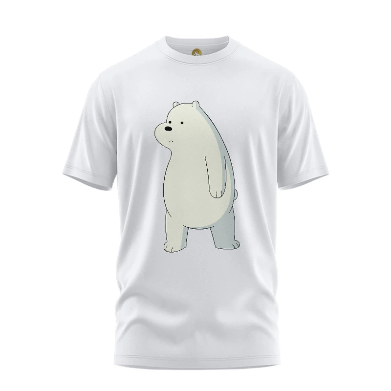 تی شرت آستین کوتاه زنانه هومرو مدل TW095 طرح خرس کیوت