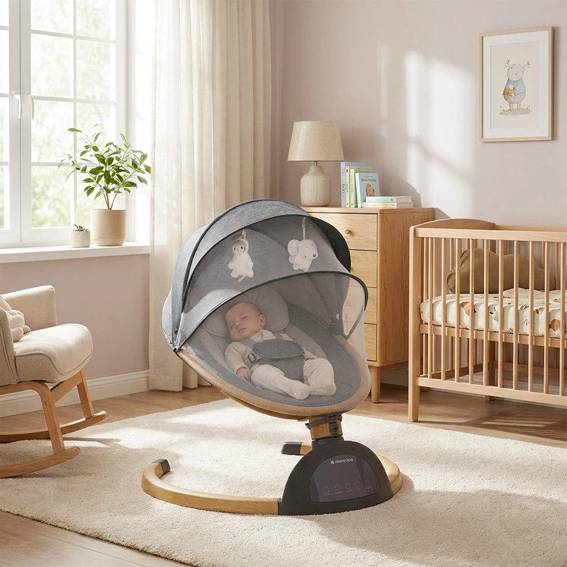 گهواره برقی نوزاد کیکابو مدل ashlee