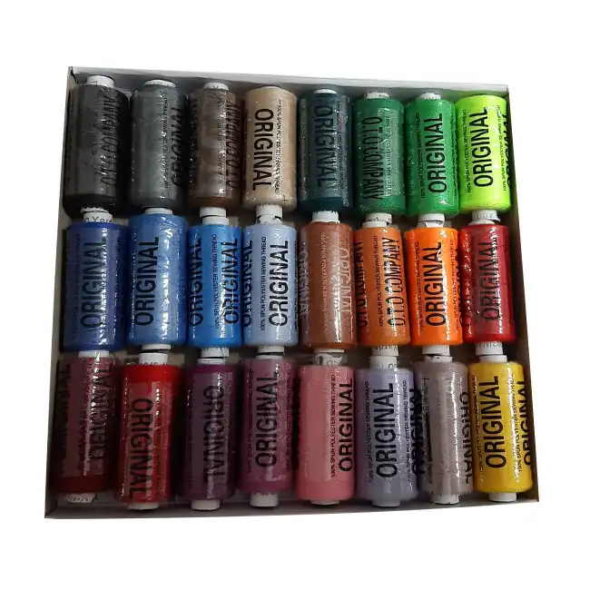 نخ خیاطی اورجینال کد 9 بسته 24 عددی