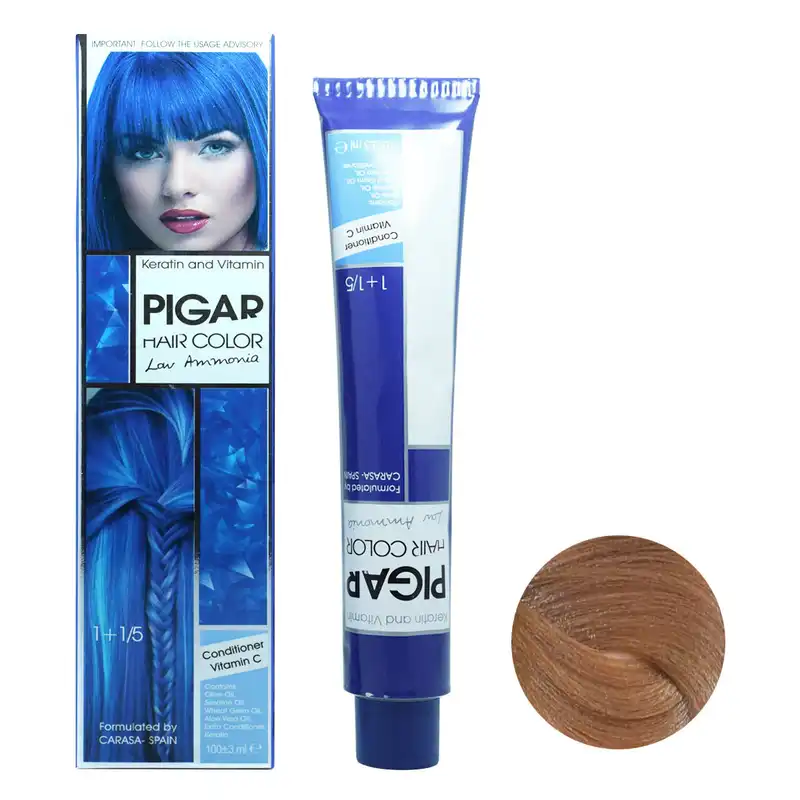 رنگ مو پیگار شماره W6 حجم 100 میلی لیتر رنگ بلوند شکلاتی متوسط