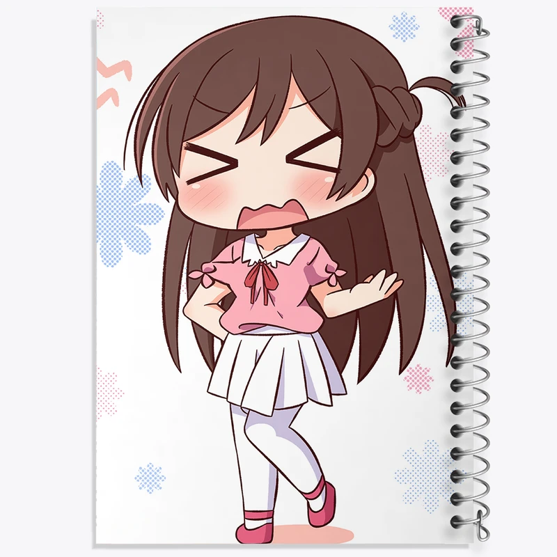 دفتر شطرنجی 50 برگ خندالو مدل چیزورو انیمه کانوجو اوکاری کد 34800