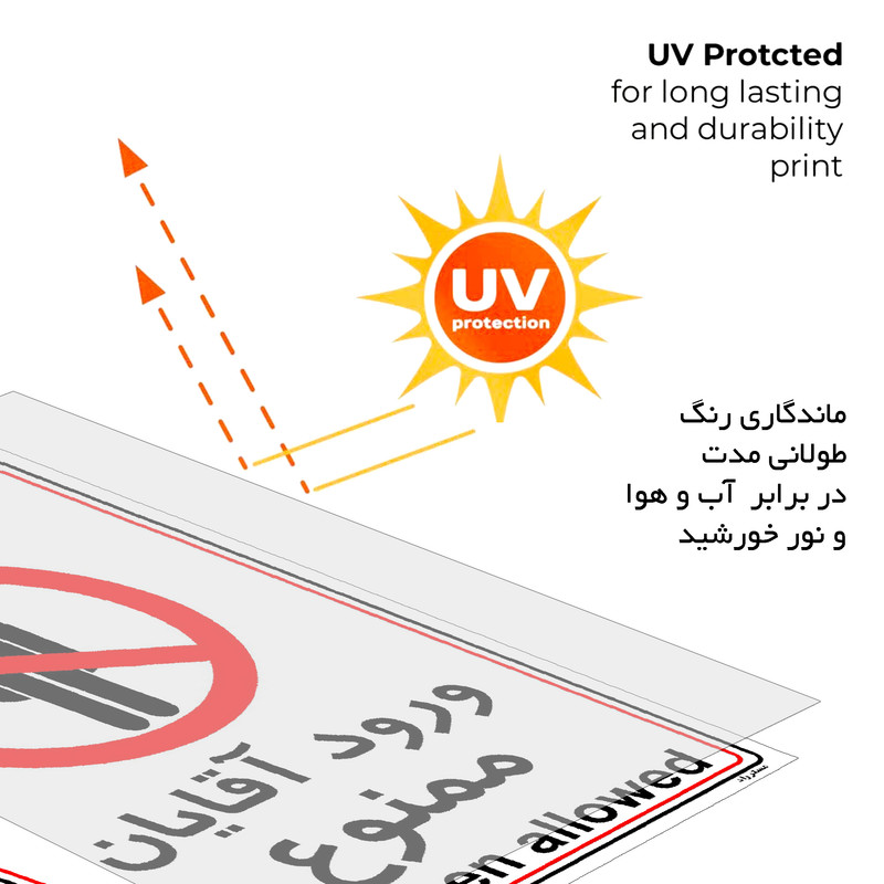 برچسب ایمنی مستر راد طرح ورود آقایان ممنوع مدل HSE-OSHA-1101