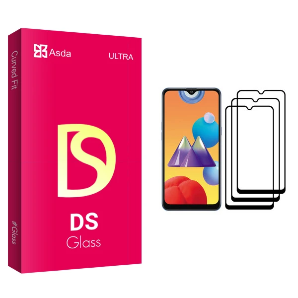 محافظ صفحه نمایش آسدا مدل DS مناسب برای گوشی موبایل سامسونگ Galaxy M01s بسته سه عددی