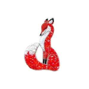 گل سینه زنانه مدل روباه کد 5020