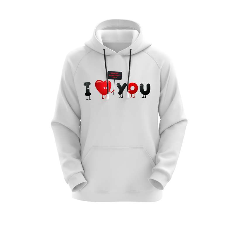 هودی زنانه مدل I Love You کد E 1015