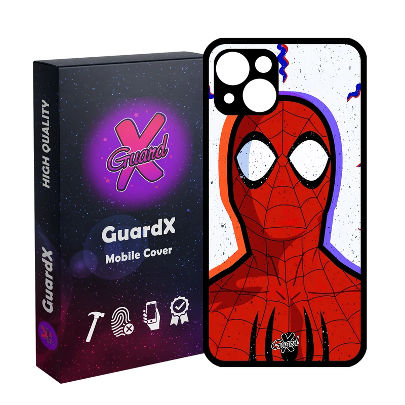 کاور گارد ایکس طرح Spider Man مدل Glass10495 مناسب برای گوشی موبایل اپل iPhone 13