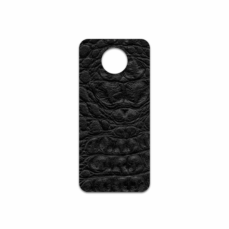 برچسب پوششی ماهوت مدل Black-Crocodile-Leather مناسب برای گوشی موبایل نوکیا G10